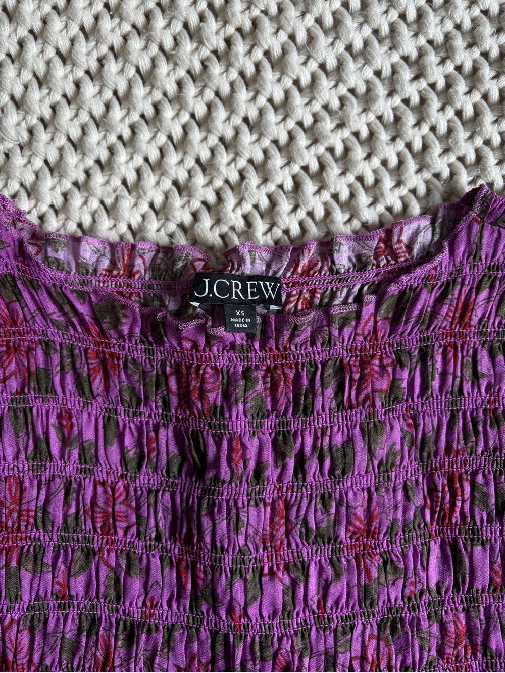 J. Crew Smocked Shell Tank - Picture 4 of 5
